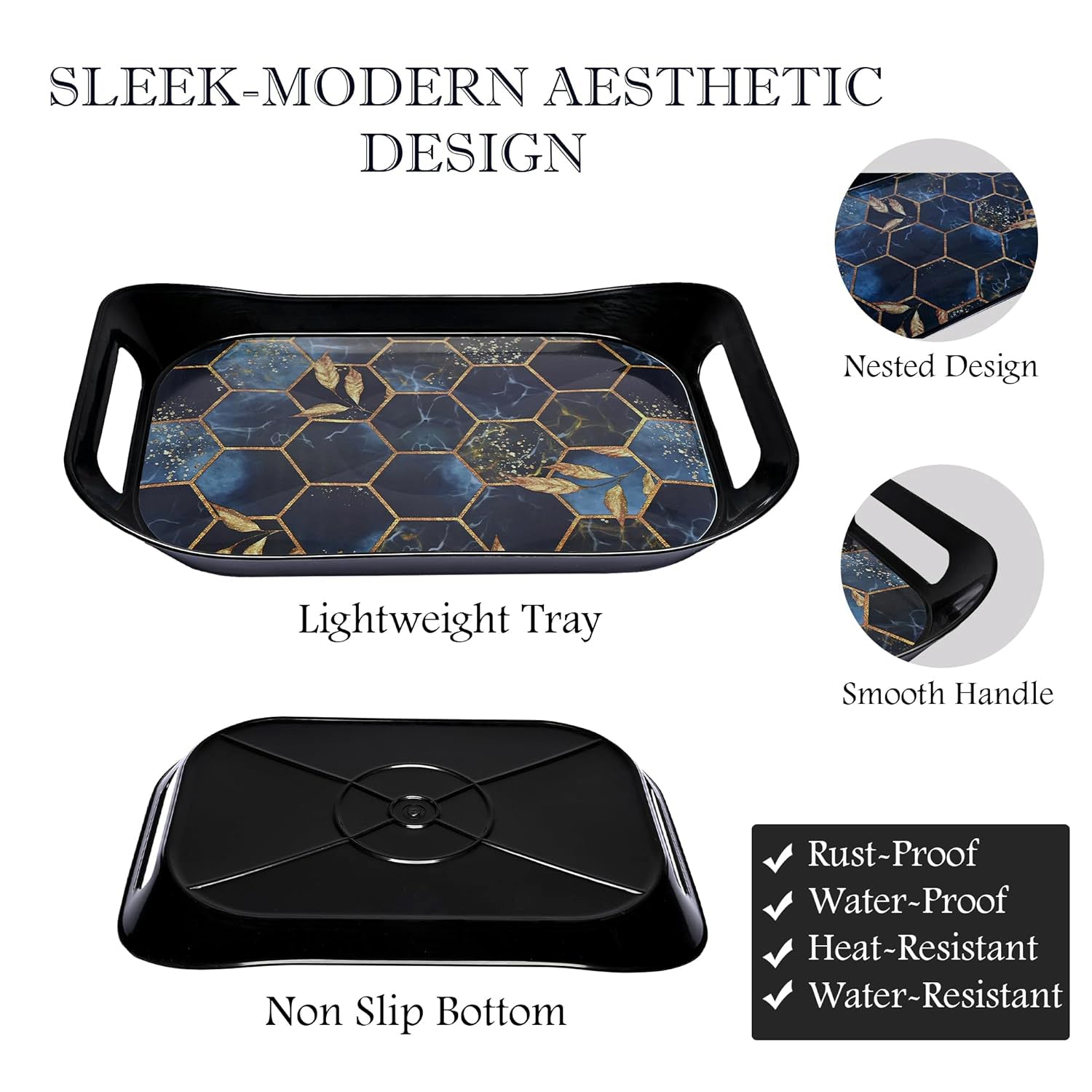 Premium Plastic Serving Tray (3 Pc) Premium Plastic Serving Tray (3 Pc)